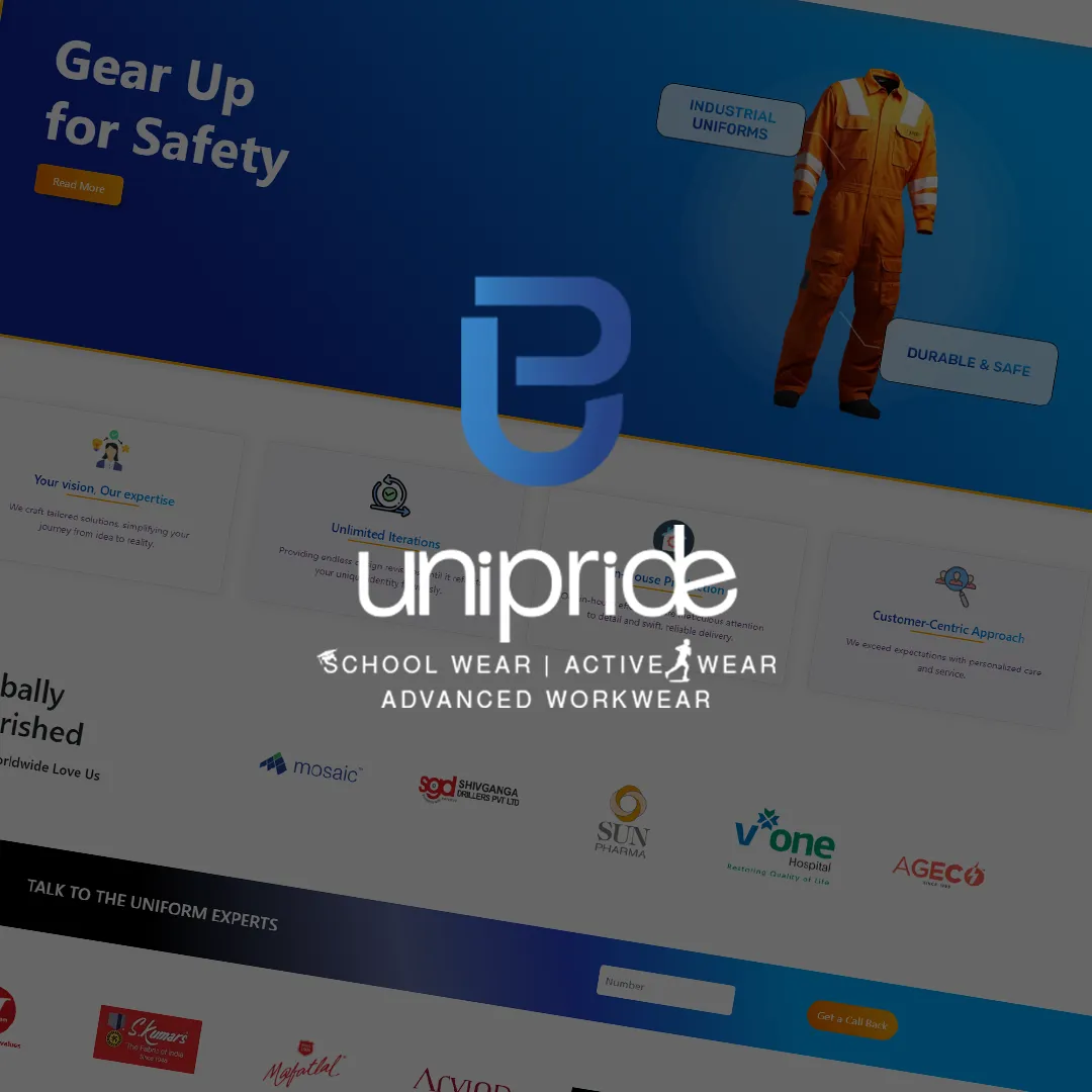 Unipride Portfolio Website screenshot 8