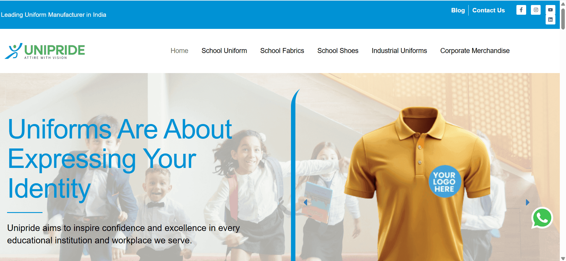 Unipride Portfolio Website